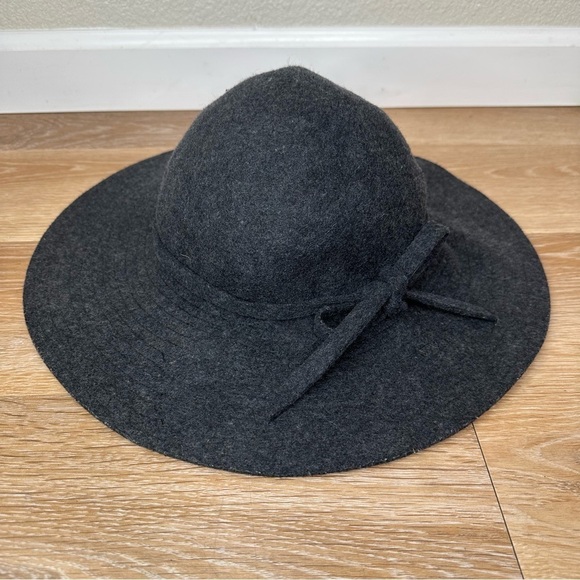 Scala Pronto 100% Wool Dark Gray Wide Brim Women's Hat - Picture 1 of 10